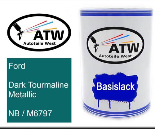 Ford, Dark Tourmaline Metallic, NB / M6797: 500ml Lackdose, von ATW Autoteile West.